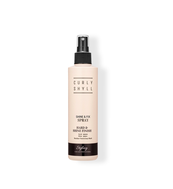 Фіксуючий спрей для волосся Curly Shyll Shine & Fix Spray Hard & Shine Finish